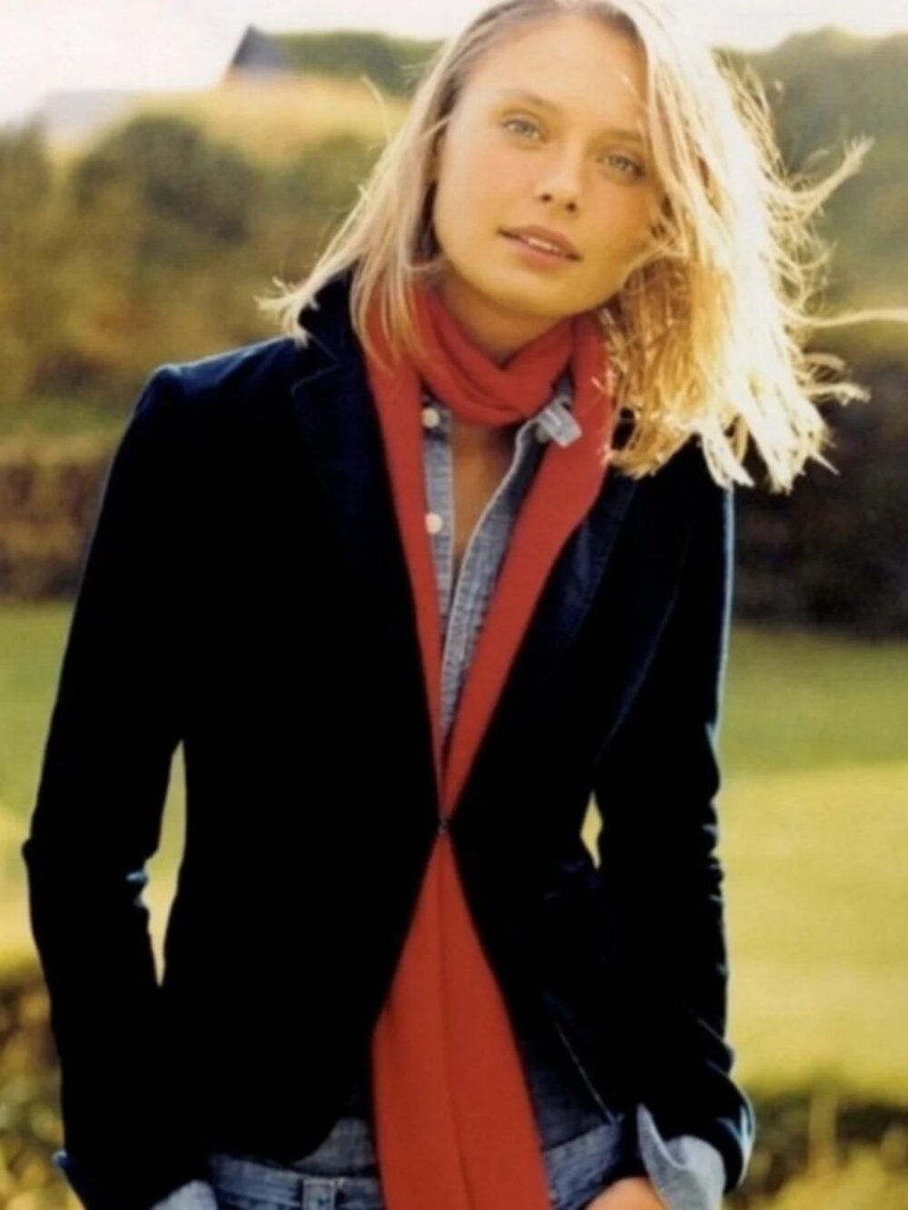 J. Crew Vintage 2008 Blue Velvet Ecole Blazer 4